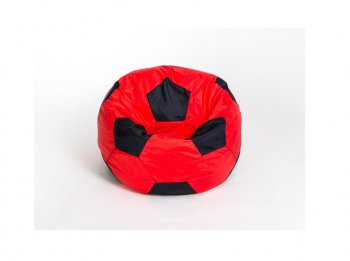 Кресло-мешок Мяч малый красно-черное в Сысерти - sysert.mebel-74.com | фото