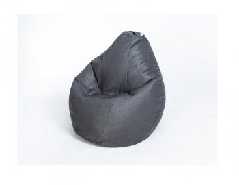 Кресло-мешок Груша велюр темно - серое малое в Сысерти - sysert.mebel-74.com | фото