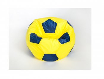Кресло-мешок Мяч малый желто-синее в Сысерти - sysert.mebel-74.com | фото