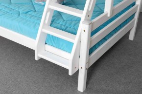 АДЕЛЬ Кровать двухъярусная с наклонной лестницей (белый) в Сысерти - sysert.mebel-74.com | фото