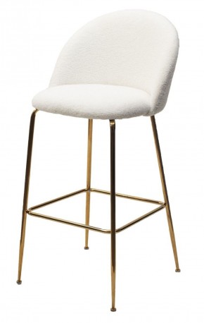 Барный стул GLADE NINI-01 Белый, teddy / золотой каркас М-City в Сысерти - sysert.mebel-74.com | фото