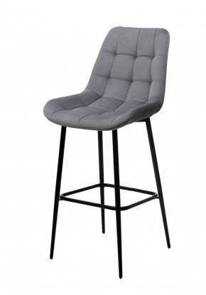Барный стул ХОФМАН, цвет H-14 Серый, велюр / черный каркас М-City в Сысерти - sysert.mebel-74.com | фото