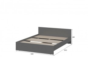 ДЕНВЕР Кровать 1600 (Графит серый) в Сысерти - sysert.mebel-74.com | фото