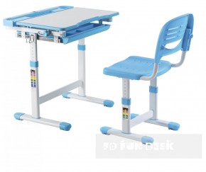 Комплект парта + стул трансформеры Cantare Blue в Сысерти - sysert.mebel-74.com | фото