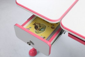 Парта-трансофрмер Amare Pink с выдвижным ящиком в Сысерти - sysert.mebel-74.com | фото