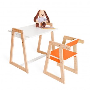 Детская растущая парта и стул Я САМ "Краски" (Оранжевый) в Сысерти - sysert.mebel-74.com | фото