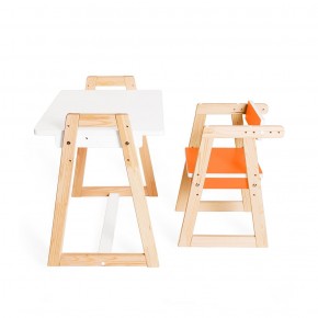 Детская растущая парта и стул Я САМ "Краски" (Оранжевый) в Сысерти - sysert.mebel-74.com | фото