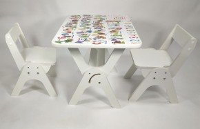 Детский растущий стол-парта и два стула Я САМ "Умка-Дуо" (Алфавит) в Сысерти - sysert.mebel-74.com | фото