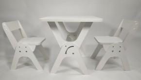 Детский растущий стол-парта и два стула Я САМ "Умка-Дуо" (Белый) в Сысерти - sysert.mebel-74.com | фото