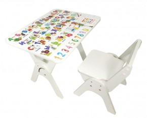 Детский растущий стол-парта и стул Я САМ "Умка" (Алфавит) в Сысерти - sysert.mebel-74.com | фото