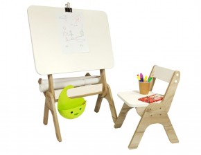 Детский растущий стол-парта и стул Я САМ "Умка" (Дуб/Серый) в Сысерти - sysert.mebel-74.com | фото