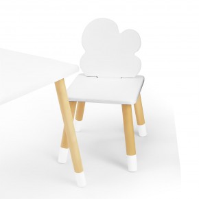 Детский стул Облачко (Белый/Белый/Береза) в Сысерти - sysert.mebel-74.com | фото