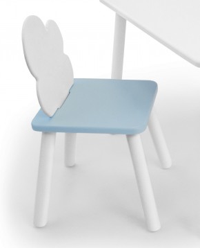 Детский стул Облачко (Белый/Голубой/Белый) в Сысерти - sysert.mebel-74.com | фото