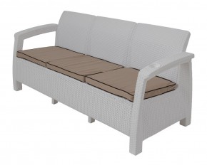 Диван Yalta Premium Sofa 3 Set (Ялта) белый (+подушки под спину) в Сысерти - sysert.mebel-74.com | фото