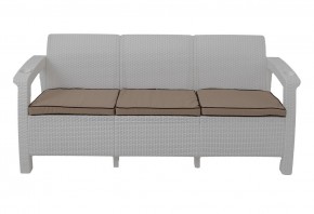 Диван Yalta Premium Sofa 3 Set (Ялта) белый (+подушки под спину) в Сысерти - sysert.mebel-74.com | фото