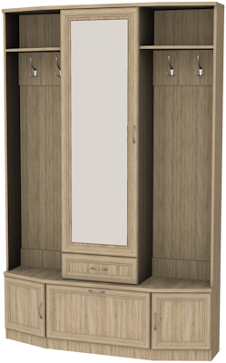 Шкаф для прихожей с зеркалом арт.600 в Сысерти - sysert.mebel-74.com | фото