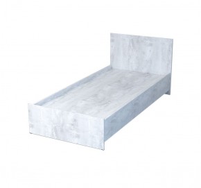 Эго Кровать 0,9 (арт.032), (б/матр.), бетон светлый в Сысерти - sysert.mebel-74.com | фото