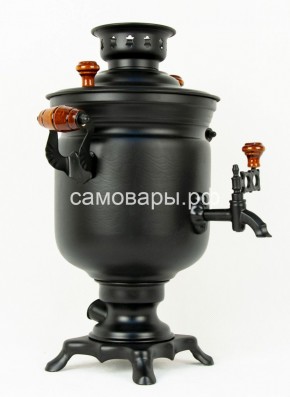 Электрический самовар "Черный Русский" матовая банка на 3 литра (Ограниченная серия) в Сысерти - sysert.mebel-74.com | фото