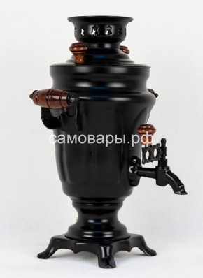 Электрический самовар "Черный Русский" матовый тюльпан на 1,5 литра. Ограниченная серия. в Сысерти - sysert.mebel-74.com | фото