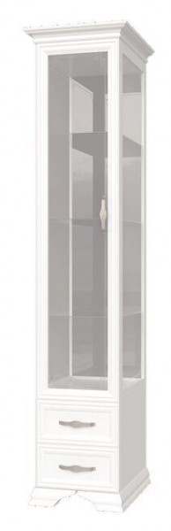 ГРАЦИЯ Шкаф с витриной 1 дв. 3 стекла в Сысерти - sysert.mebel-74.com | фото