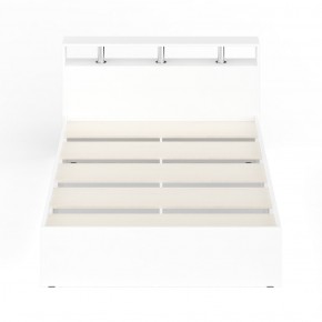 Камелия Кровать 1400, цвет белый, ШхГхВ 143,5х217х78,2 см., сп.м. 1400х2000 мм., без матраса, основание есть в Сысерти - sysert.mebel-74.com | фото