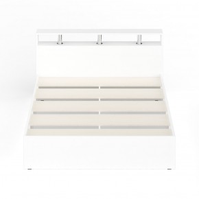 Камелия Кровать 1600, цвет белый, ШхГхВ 163,5х217х78,2 см., сп.м. 1600х2000 мм., без матраса, основание есть в Сысерти - sysert.mebel-74.com | фото