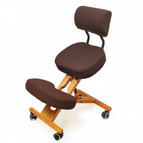 Коленный стул со спинкой Smartstool KW02В + Чехлы в Сысерти - sysert.mebel-74.com | фото