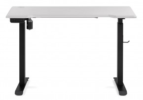 Компьютерный стол Маркос с механизмом подъема 120х75х75 белая шагрень / черный в Сысерти - sysert.mebel-74.com | фото