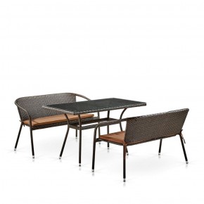 Комплект мебели из иск. ротанга T286A/S139A-W53 Brown в Сысерти - sysert.mebel-74.com | фото