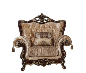 Комплект мягкой мебели Эсмеральда (Орех) без механиза раскладки (3+1+1) в Сысерти - sysert.mebel-74.com | фото