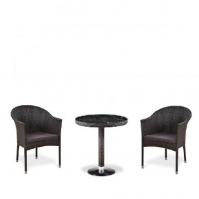 Комплект плетеной мебели T601/Y350A-W53 Brown (2+1) в Сысерти - sysert.mebel-74.com | фото