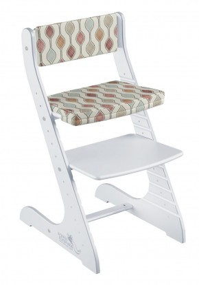 Комплект растущий стул и подушки Конёк Горбунёк Стандарт (Белый, Капелька) в Сысерти - sysert.mebel-74.com | фото