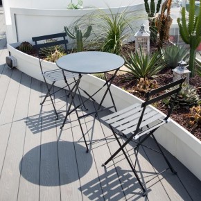 Комплект садовой мебели OTS-001R (стол + 2 стула) металл в Сысерти - sysert.mebel-74.com | фото
