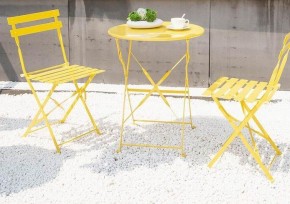 Комплект садовой мебели OTS-001R (стол + 2 стула) металл в Сысерти - sysert.mebel-74.com | фото