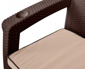 Комплект уличной мебели Yalta Premium Terrace Triple Set (Ялта) шоколадный (+подушки под спину) в Сысерти - sysert.mebel-74.com | фото