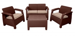 Комплект уличной мебели Yalta Terrace Set (Ялта) шоколадый в Сысерти - sysert.mebel-74.com | фото