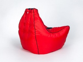 Кресло бескаркасное Авто (Красное с черной полосой) в Сысерти - sysert.mebel-74.com | фото
