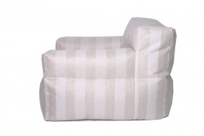 Кресло бескаркасное Уют полоса (Молочный) в Сысерти - sysert.mebel-74.com | фото