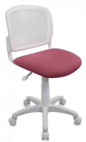 Кресло детское Бюрократ CH-W296NX/26-31 белый TW-15 розовый 26-31 в Сысерти - sysert.mebel-74.com | фото