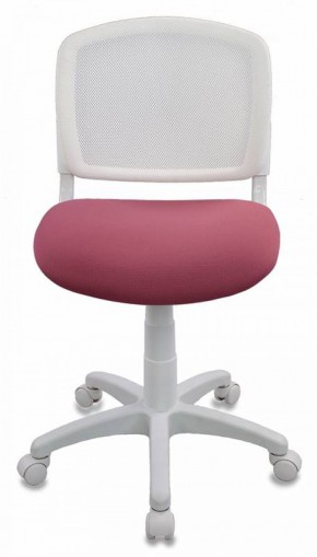 Кресло детское Бюрократ CH-W296NX/26-31 белый TW-15 розовый 26-31 в Сысерти - sysert.mebel-74.com | фото