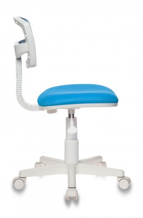 Кресло детское Бюрократ CH-W299/LB/TW-55 голубой в Сысерти - sysert.mebel-74.com | фото