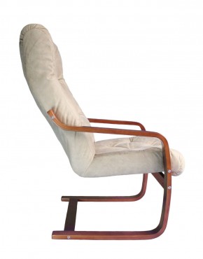 Кресло для отдыха (пружинка) Магнат 102-З-КР замша КРЕМ в Сысерти - sysert.mebel-74.com | фото