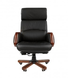 Кресло для руководителя CHAIRMAN 417 (Натуральная кожа) Черное в Сысерти - sysert.mebel-74.com | фото