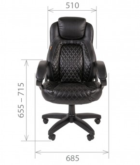 Кресло для руководителя  CHAIRMAN 432 (Экокожа черная) в Сысерти - sysert.mebel-74.com | фото