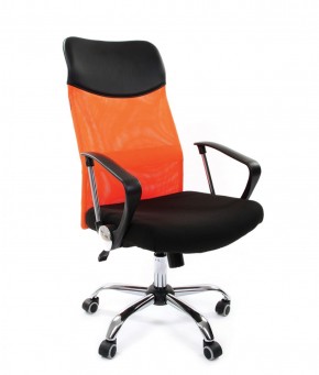 Кресло для руководителя CHAIRMAN 610 N (15-21 черный/сетка оранжевый) в Сысерти - sysert.mebel-74.com | фото