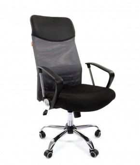 Кресло для руководителя CHAIRMAN 610 N(15-21 черный/сетка серый) в Сысерти - sysert.mebel-74.com | фото