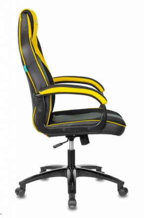 Кресло игровое Бюрократ VIKING 2 AERO YELLOW черный/желтый в Сысерти - sysert.mebel-74.com | фото
