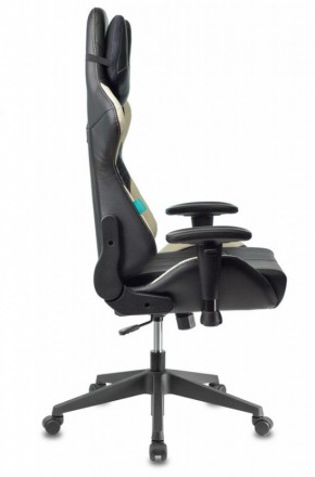 Кресло игровое Бюрократ VIKING 5 AERO WHITE черный/белый в Сысерти - sysert.mebel-74.com | фото