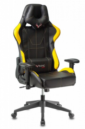 Кресло игровое Бюрократ VIKING 5 AERO YELLOW черный/желтый в Сысерти - sysert.mebel-74.com | фото
