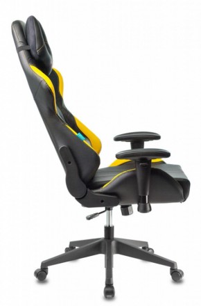 Кресло игровое Бюрократ VIKING 5 AERO YELLOW черный/желтый в Сысерти - sysert.mebel-74.com | фото